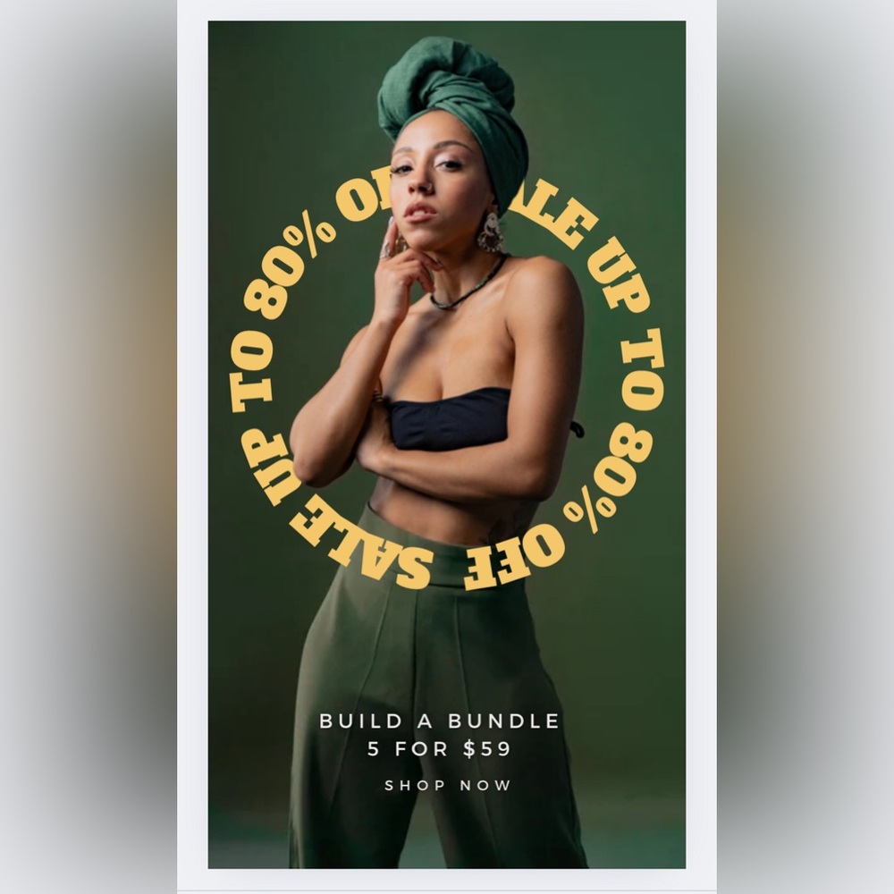 BUILD A BUNDLE - Like 5 items titled: “5 for $99” and I’ll make you an offer!